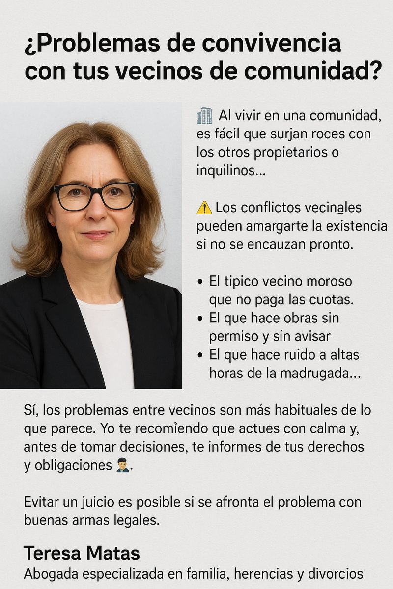 🏘️ ¿Problemas con tus vecinos de comunidad? 🏘️ ¿Problemas con tus vecinos de comunidad?
